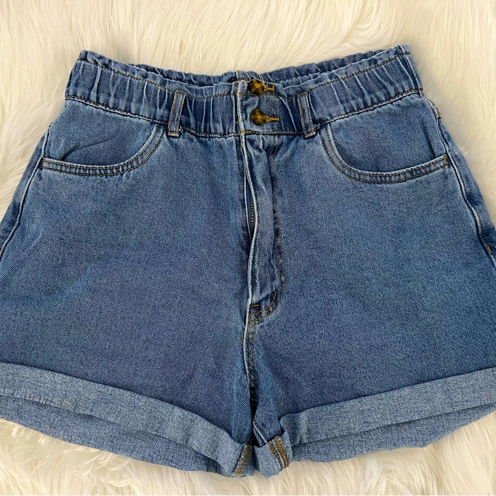 Women Shorts Forever 21 blue jeans